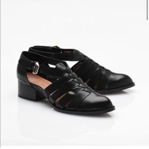 Jeffrey Campbell Fontaine Cutout Leather Oxford